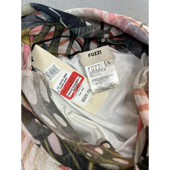 NWT Fuzzi Mesh Floral Strapless Knee Length Dress Size Large - Picture 4 of 4